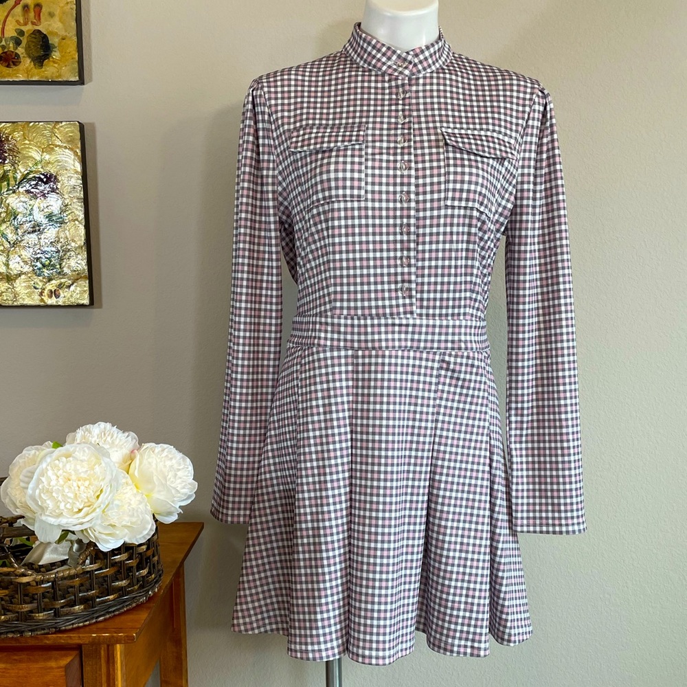 NWT CBR Chic Boutique Plaid Dress Size M